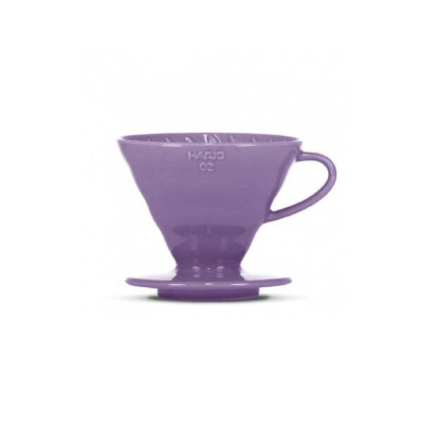 dripper ceramiczny Hario V60 02 purpurowy + filtry
