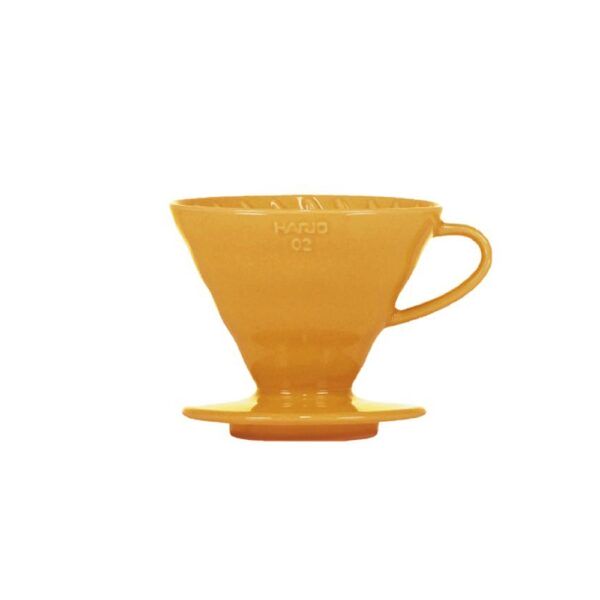dripper ceramiczny Hario V60 02 pomarańczowy + filtry