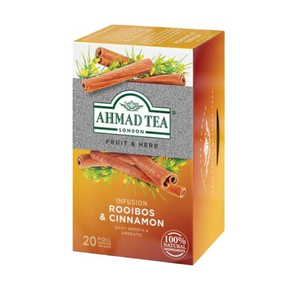 Herbata AHMAD rooibos&amp; cynamon 20 szt koperta alu.