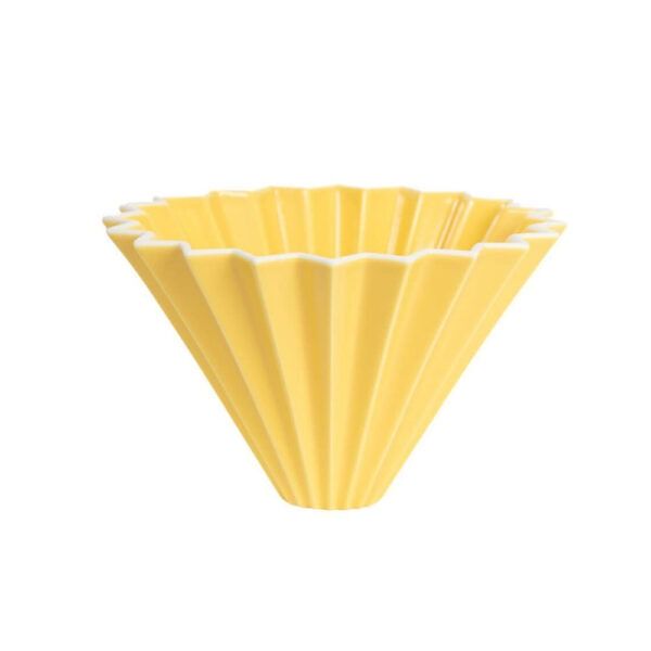 driper Origami M, ceramiczny, żółty