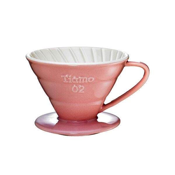 driper ceramiczny Tiamo V01, różowy